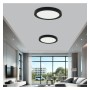 XXLED Deckenleuchte + LED-Downlight - Rund - BONN Schwarz - Einstellbare Leistung 8W - 6W - 4W - 2W - Produktansicht