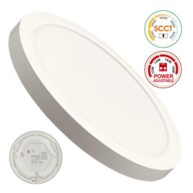 XXLED Deckenleuchte + LED-Downlight - Rund - BONN Weiss - Einstellbare Leistung 18W-16W-14W-12W- 5CCT