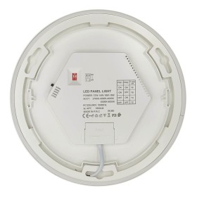 Plafonnier + LED Downlight - Rond - BONN Blanc - Puissance réglable 18W-16W-14W-12W- 5CCT - SMD2835 140Lm/W - IP44