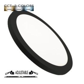 XXLED Deckenleuchte + LED-Downlight - Schwarz - 18W EINSTELLBAR - CCT - Wählbare Farbe