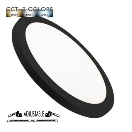 XXLED Deckenleuchte + LED-Downlight - Schwarz - 18W EINSTELLBAR - CCT - Wählbare Farbe