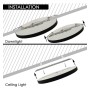 XXLED Deckenleuchte + LED-Downlight - Schwarz - 18W EINSTELLBAR - CCT - Wählbare Farbe - Detailansicht