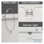 XXLED Downlight + LED-Deckenleuchte - Quadrat - MOSS SCHWARZ LUMILEDS - 18W EINSTELLBAR