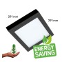 XXLED Downlight + LED-Deckenleuchte - Quadrat - MOSS SCHWARZ LUMILEDS - 24W EINSTELLBAR - Detailansicht