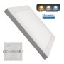 XXLED Downlight + LED-Deckenleuchte - Quadrat - MOSS weiss LUMILEDS - 18W EINSTELLBAR