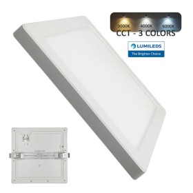 XXLED Downlight + LED-Deckenleuchte - Quadrat - MOSS weiss LUMILEDS - 18W EINSTELLBAR