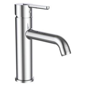 Mitigeur de lavabo à levier unique LAUFEN LUA Eco+ version demi-hauteur sans bonde de vidage