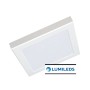 XXLED Downlight + LED-Deckenleuchte - Quadrat - MOSS weiss LUMILEDS - 18W EINSTELLBAR - Produktansicht