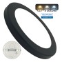 XXLED Downlight + LED-Deckenleuchte - Rund - MOSS SCHWWARZ LUMILEDS - 24W EINSTELLBAR