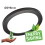 XXLED Downlight + LED-Deckenleuchte - Rund - MOSS SCHWWARZ LUMILEDS - 24W EINSTELLBAR - Produktansicht