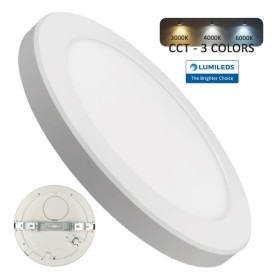 XXLED Downlight + LED-Deckenleuchte - Rund - MOSS Weiss LUMILEDS - 24W EINSTELLBAR - Wählbare CCT-Farbe