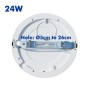 XXLED Downlight + LED-Deckenleuchte - Rund - MOSS Weiss LUMILEDS - 24W EINSTELLBAR - Wählbare CCT-Farbe - technische Ansicht