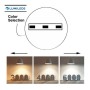 XXLED Downlight + LED-Deckenleuchte - Rund - MOSS Weiss LUMILEDS- 18W EINSTELLBAR - Wählbare CCT-Farbe - technische Ansicht