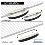 XXLED Downlight + LED-Deckenleuchte - Rund - SCHWARZ MOSS LUMILEDS - 6W EINSTELLBAR - Wählbare CCT-Farbe - Produktansicht