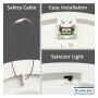XXLED Downlight + LED-Deckenleuchte - Rund - SCHWARZ MOSS LUMILEDS - 6W EINSTELLBAR - Wählbare CCT-Farbe
