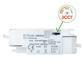LED 10W Circulaire - CCT - Puce OSRAM DURIS E 2835