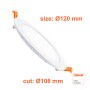 XXLED LED 10W Kreisförmig - CCT - OSRAM CHIP DURIS E 2835 - Produktansicht
