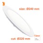 XXLED LED 26W Kreisförmig - CCT - OSRAM CHIP DURIS E 2835 - Produktansicht