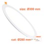 XXLED LED 30W Kreisförmig - CCT - OSRAM CHIP DURIS E 2835 - Produktansicht