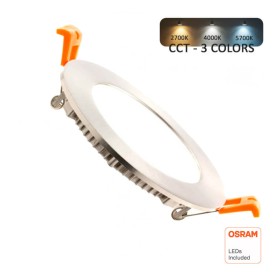 XXLED LED Einbauleuchte Runde 10W Edelstahl - CCT - OSRAM CHIP DURIS E 2835