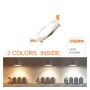 XXLED Plafoniera a incasso LED Rotonda 10W Acciaio inossidabile - CCT - Chip OSRAM DURIS E 2835 - vista dettagliata