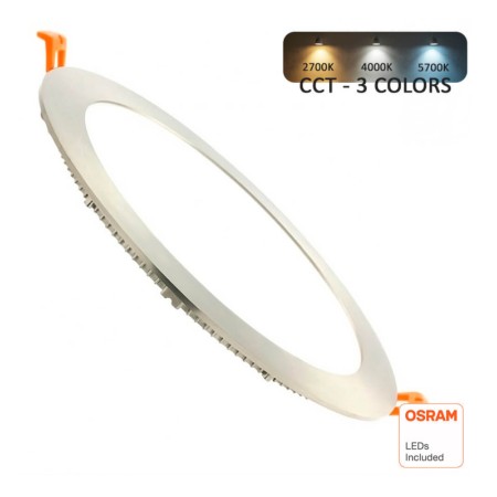 XXLED Plafoniera LED Rotonda 24W in acciaio inossidabile - CCT - chip OSRAM DURIS E 2835