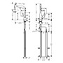 hansgrohe Talis Select M51 Miscelatore monocomando da cucina 220, doccetta estraibile, 2 getti, sBox - vista dettagliata