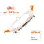XXLED LED Einbauleuchte Runde 6W Edelstahl - CCT - OSRAM CHIP DURIS E 2835 - technische Ansicht