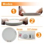 XXLED Downlight + LED-Deckenleuchte - Rund - MOSS Weiss LUMILEDS- 18W EINSTELLBAR - Wählbare CCT-Farbe