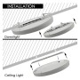 XXLED Downlight + LED-Deckenleuchte - Rund - MOSS Weiss LUMILEDS- 18W EINSTELLBAR - Wählbare CCT-Farbe - technische Ansicht