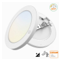 XXLED Downlight + LED-Deckenleuchte - Rund - MOSS Weiss LUMILEDS- 18W EINSTELLBAR - Wählbare CCT-Farbe - technische Ansicht
