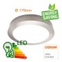 XXLED LED Deckenleuchte 15W Kreisförmig Edelstahl - CCT - OSRAM CHIP DURIS E 2835 - technische Ansicht