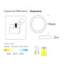 XXLED LED Deckenleuchte 15W Kreisförmig Edelstahl - CCT - OSRAM CHIP DURIS E 2835 - technische Ansicht