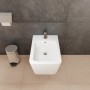 hansgrohe EluPura Original Q Wand Bidet 540 mit Hahnloch und Überlauf - technische Ansicht