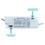 XXLED LED Deckenleuchte 24W - 22W- 20W -18W Bewegungsmelder - 2700K+CCT - OSRAM CHIP - technische Ansicht