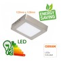 XXLED LED Deckenleuchte 8W Quadratischer Edelstahl - CCT - OSRAM CHIP DURIS E 2835 - technische Ansicht