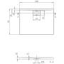 Villeroy & Boch Architectura Metalrim Duschwanne 100 x 75 x 4,8 cm mit Antirutsch