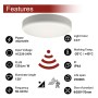 XXLED LED-Deckenleuchte mit einstellbarer Leistung 20W - 15W - 10W - 5CCT - Radarsensor - IP44 - Produktansicht