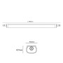 XXLED Bande LED étanche 15W - GLOWLUXE - Possibilité de connexion - 60cm - IP65 - photo produit
