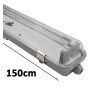 XXLED Wasserdichtes Anzeige für zwei IP65 LED Röhren 150cm - technische Ansicht