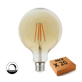 XXLED 20stk. 8W LED Lampe E27 Glühfaden Vintage G125 - Dimmbar 1800K