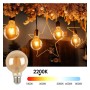 XXLED 40stk. Lampe LED à filament 6W E27 G80 Vintage Or - Dimmable - vue détaillée