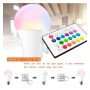 XXLED Lampadina LED RGB + 3000K - 10W 270º E27 con telecomando