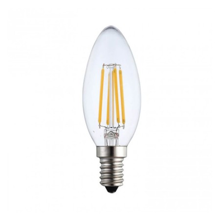 XXLED 10stk. LED Lampe E14 4W C35 Kerze Glühfaden 2700K