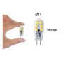 XXLED Lampada LED G4 2,5W bianco neutro 4000K 12V CC - vista tecnica