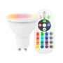 XXLED LED-Strahler RGB + 3000K - 8W 110º GU10 mit Fernbedienung