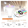 XXLED LED-Strahler RGB + 3000K - 8W 110º GU10 mit Fernbedienung