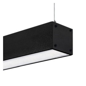 XXLED LED 72W Linear - 2 Meter - Schwarz - Lichtleiste + POTSDAM Hängelampe - UGR17- Dimmbar