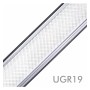 XXLED LED 72W Linear - 2 Meter - Schwarz - Lichtleiste + POTSDAM Hängelampe - UGR17- Dimmbar - Produktansicht