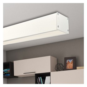 LED 72W Linéaire - 2 Mètres - Blanc - Barre Lumineuse + Suspension POTSDAM - UGR17 - Dimmable